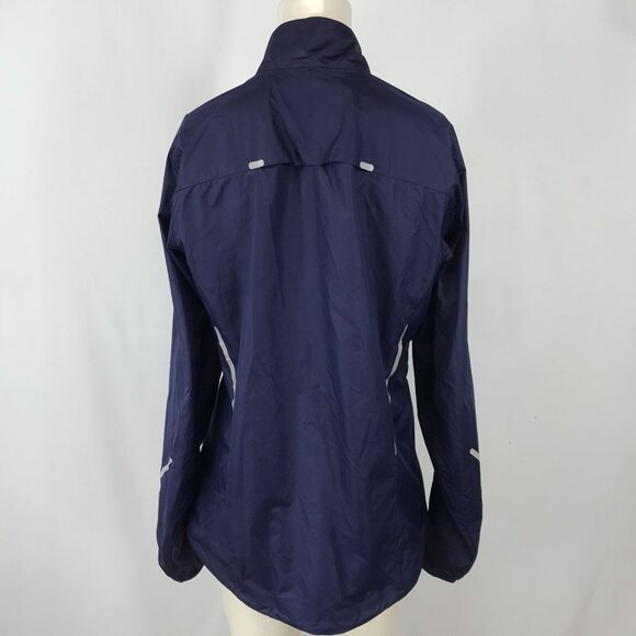 NIKE STROM FLY ~ WOMENS LARGE ~ BLUE REFLECTIVE LIGHT WEIGHT JACKET 425089-547 - Picture 5 of 8